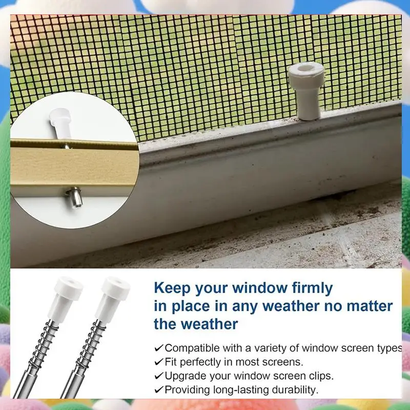 30 упаковок плунжерных защелок для оконного экрана, 5/32 дюйма X 1-1/2 дюйма, для алюминиевых оконных экранов, зажимов для удлинителей-AS97