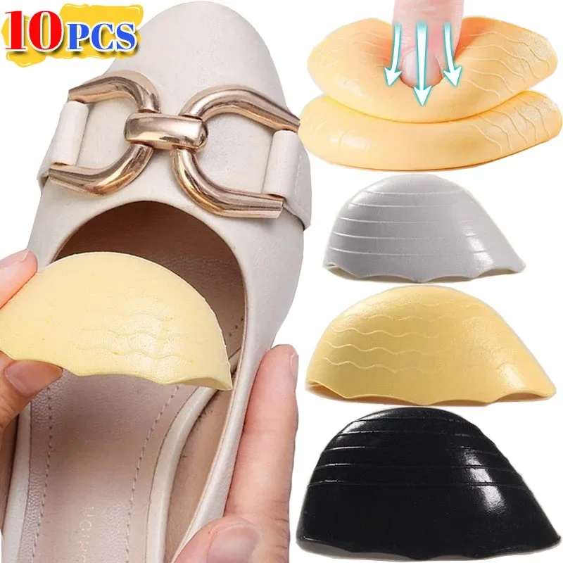 Toe Plug Soft Sponge Half Insoles Reusable Toe Filler Inserts Adjustable Anti Forward Sliding Forefoot Pads Shoes Accessories