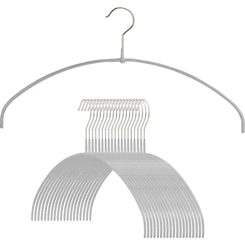 Euro Ultra-Thin Series, Non-Slip Space Saving Clothes Hanger, Style 40/PT for T-Shirts,Blouse, &Sun Dresses,Set of 20