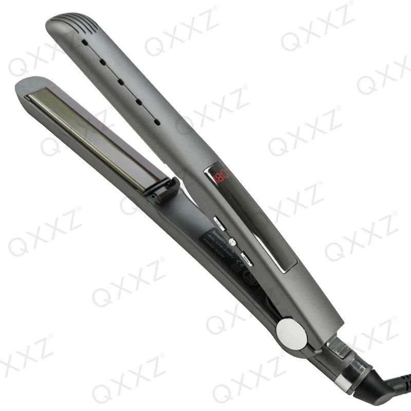 

QXXZ 2023 New Flat iron Silicone Negative Ion Hair Straightener LED Temperature Regulation Display Ceramic Modeling Tools