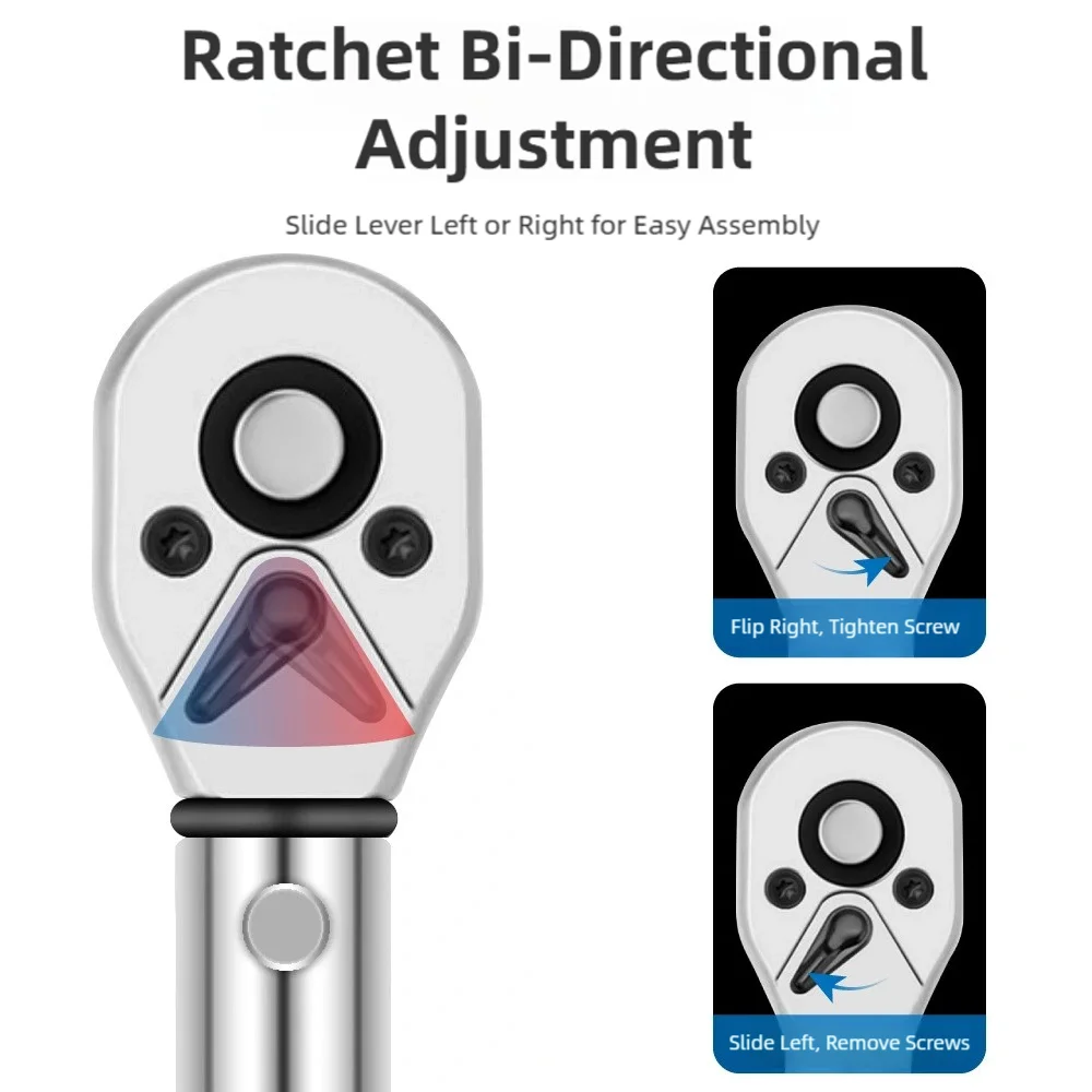 

Набор для точного ремонта Ratchet Small Precision Repair Kit, 32 предмета, динамометрический ключ 1/4 дюйма, 2-24 Н·м, предустановленный регулируемый динамометрический ключ для велосипедов