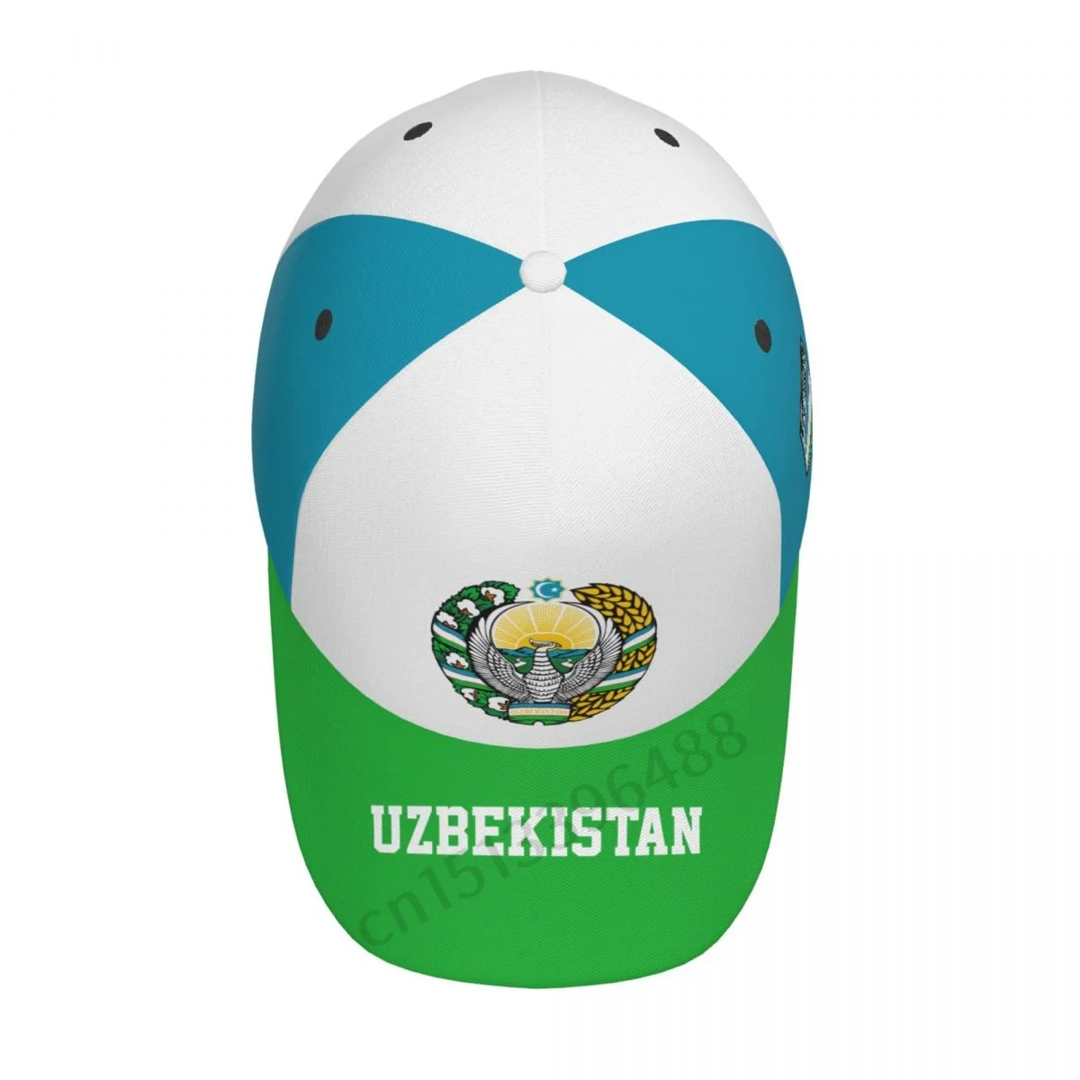 Uzbekistan Flag 3D Soccer Hats Sun Baseball Cap Breathable Adjustable Men Women Outdoor Fishing Hat