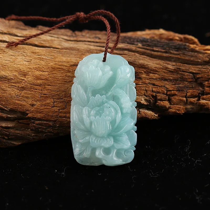 B&F Handmade Green Aventurine Stone Pendants, Genuine Natural stones beads, Unique Stones for jewelry & DIY Earring Beads