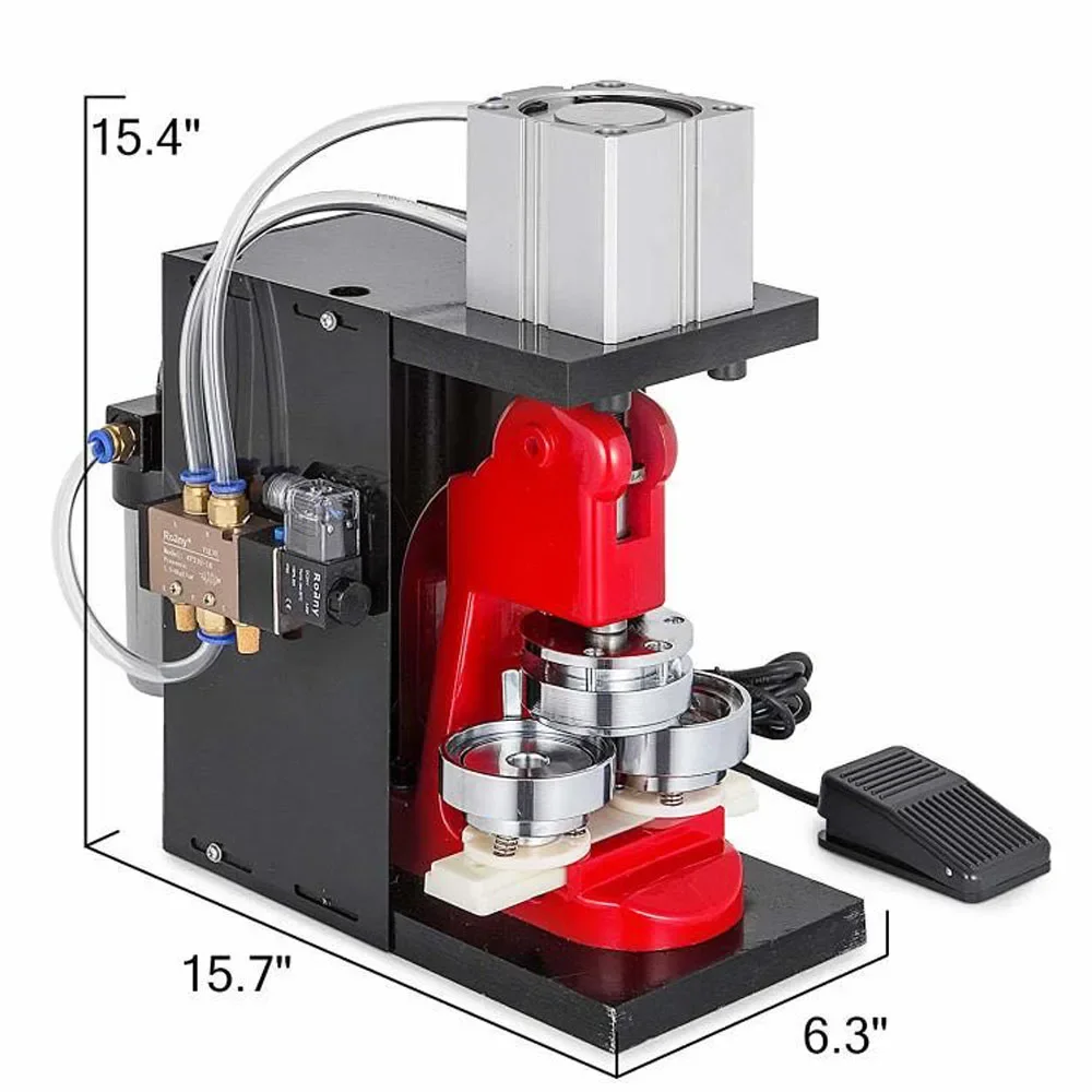 Automatic Metal Bottom Badge Maker Button Making Machine With Different Size Mould