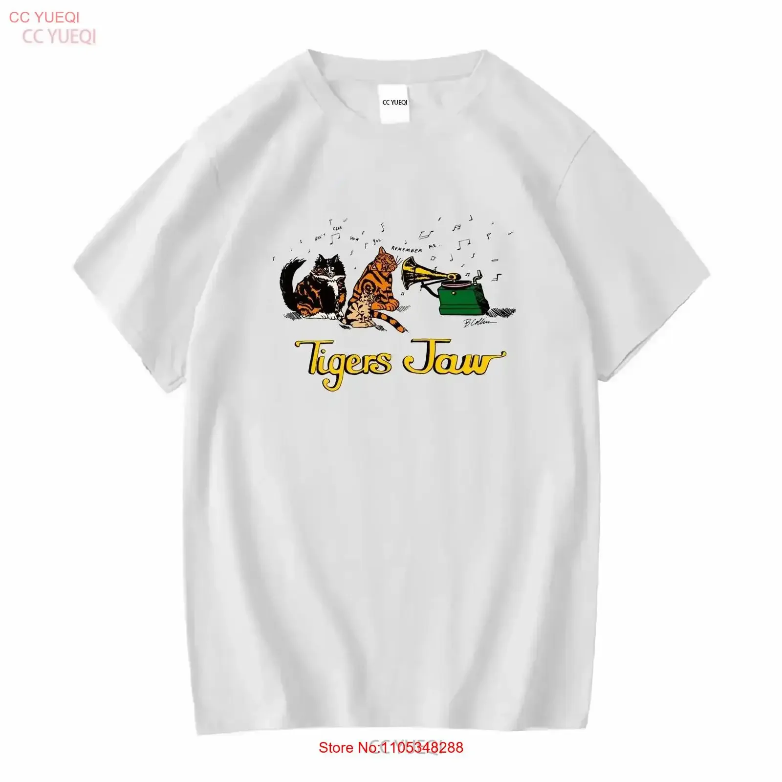 Tigers Jaw Band Weißes T-Shirt für Fans, alle Größen S bis 5XL, MD355, Vintage-Waschung, Alltagskleidung, atmungsaktiv, Vintage-Waschung