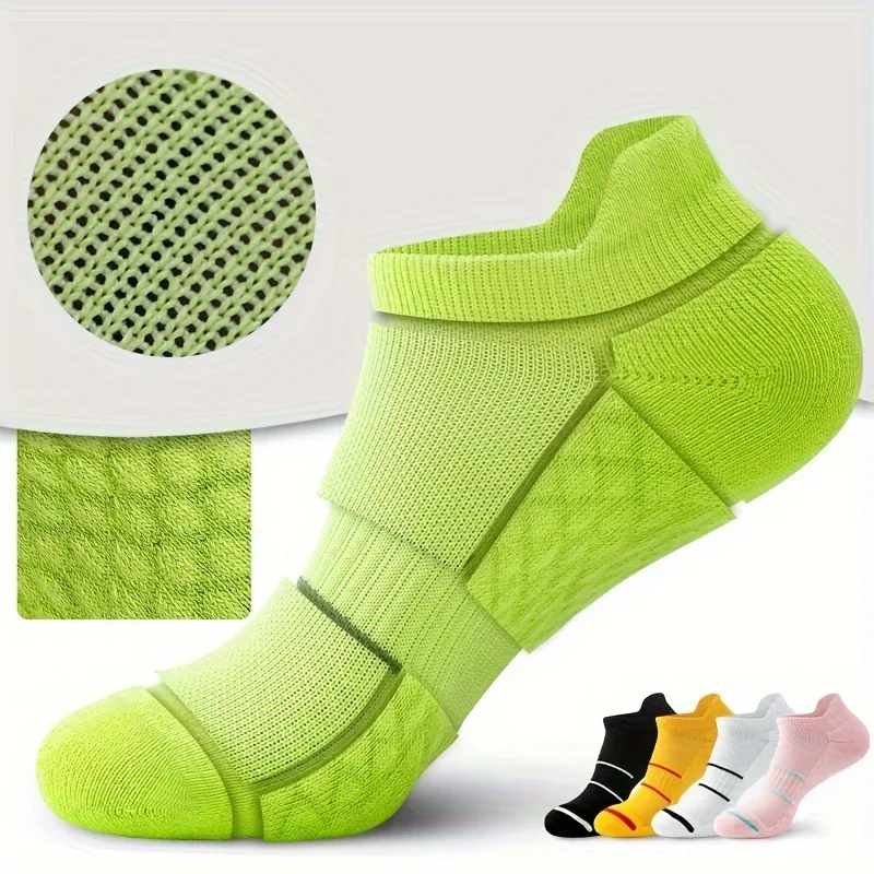 5 ペアメンズ通気性スポーツソックス快適な高品質の女性のスポーツソックス吸汗性ロートップソックス