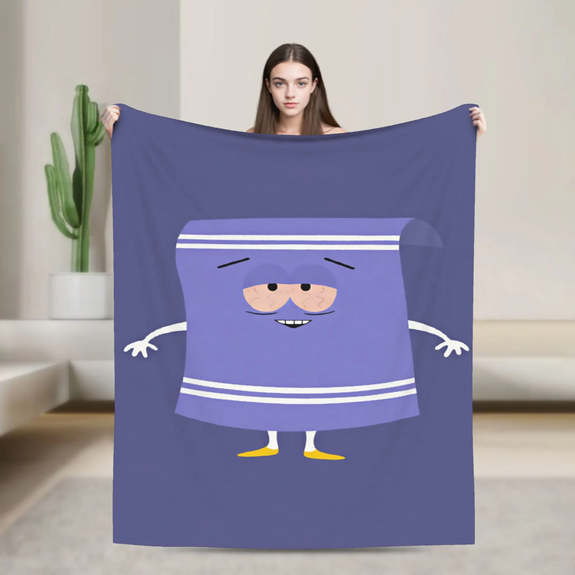 Super Warm Blankets Picnic South Cartoon Park Towelie Throw Blanket  Flannel Bedspread For Bedroom Street Trend Sofa Bed Cover