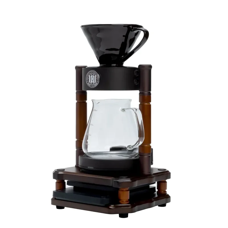 Vintage Handmade Wooden Coffee Drip Stand Holder for V60 Chemex Glass Server Manual Brewing Kit Retro Pour Over Filter Rack