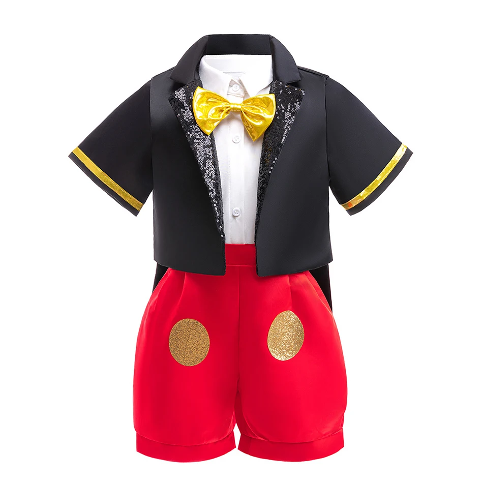 Little Girl Mickey Mouse Dress Toddler Kids Mickey And Minnie Cosplay Outfits Red Dot Princess Costume Halloween Baby Clothes