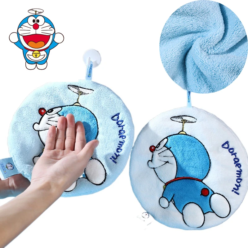

Поп Дораэмон мультфильм полотенце для рук аниме мягкий коралловый бархат быстросохнущий утолщенный носовой платок кухня ванная комната подвесное полотенце для рук