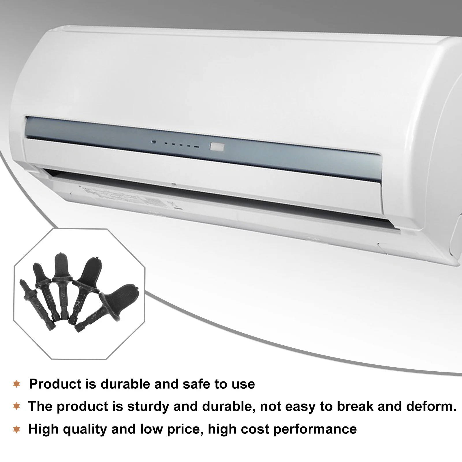 5 قطعة مجموعة توسيع أنبوب النحاس أداة إحراق متينة للثلاجة والفريزر وصيانة التيار المتردد احترافية وعمر طويل