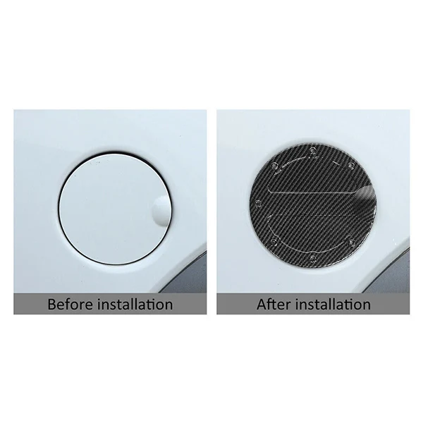 Car Carbon Fiber Style Door Gas Fuel Filler Cap Cover Trim Fit For Ford F150 2009 2010 2011 2012 2013 2014 Accessories