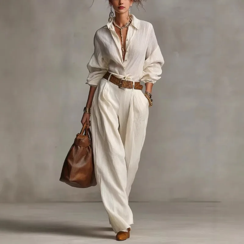 

Autumn Women Clothing Fashionable Elegant Shirt Long Suit Women