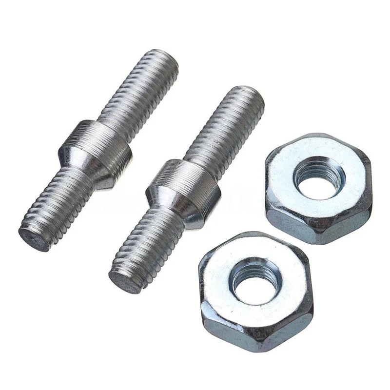 4 ชิ้นบาร์ Studs Bar Nuts ชุดสวนเครื่องมืออะไหล่ทดแทนสําหรับ Stihl-024 026 MS260 028 031 032 ลูกโซ่เงิน