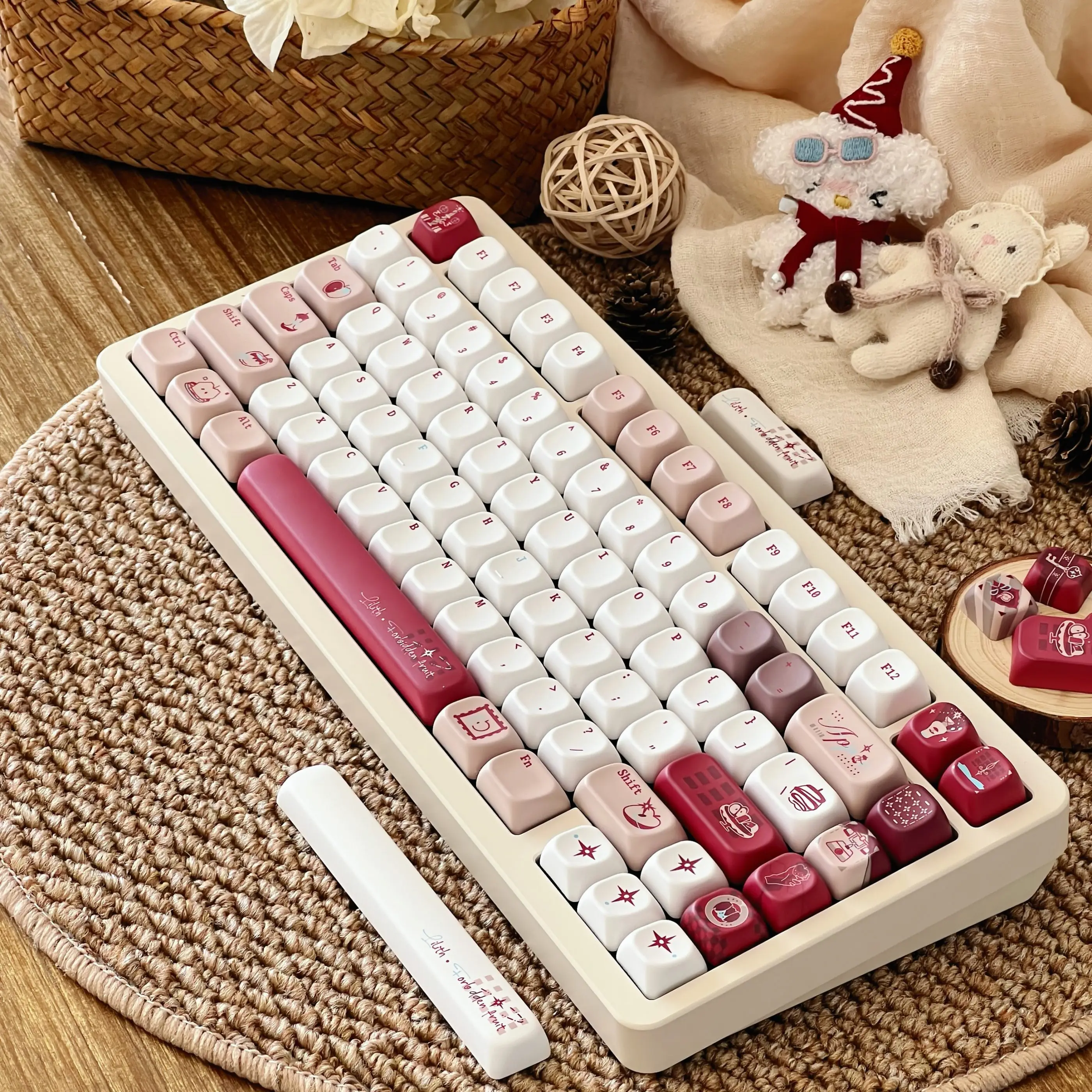 

Клавиши MAIMOOO Lilith Forbidden Fruit FOA Cherry PBT Custom AULA для механической клавиатуры, 145 клавиш