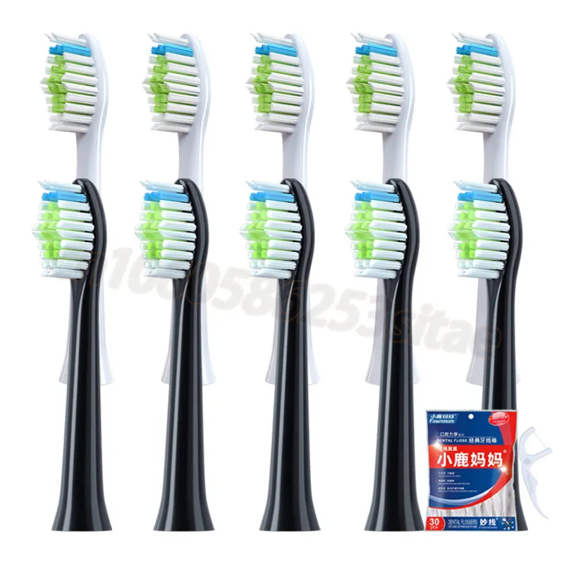 

10PCS Replacement Toothbrush Heads For DOXO D5/D5S/D5Z/D8X/D8Z/D9/D10 Soft DuPont Doxo Electric Toothbrush Replacement Heads