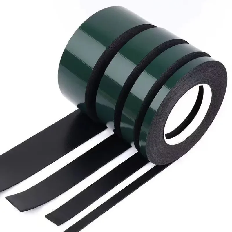 10m Double Sided Tape Strong Adhesive Black Foam Tape for Cell Phone Repair Gasket Screen PCB Dust Proof 1mm Thick