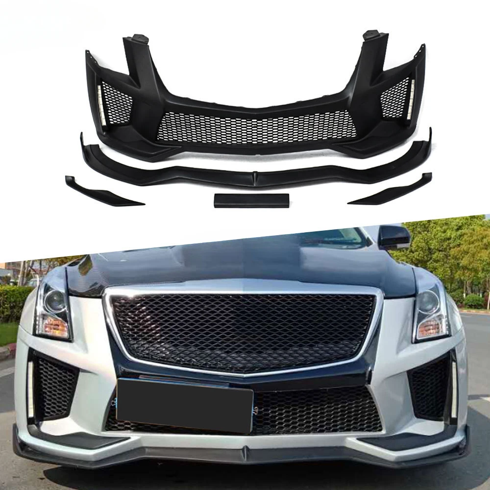 

PP Material Front bumper Racing Mesh Grills Cover For Cadillac ATS 2014-2017 ATS Car Bumper Guard body kit