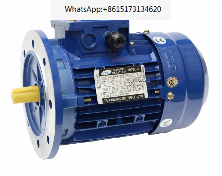 Three-phase ac asynchronous worm gear motor brake three-phase motor with