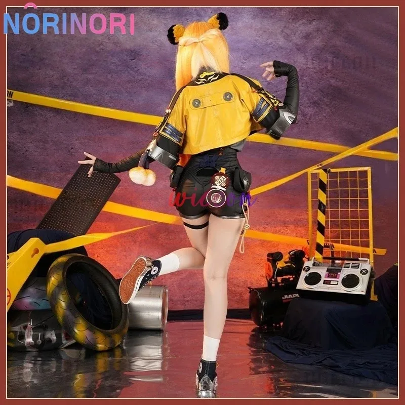 CyGame Zenless Zone Zero Ju Fufu أزياء أنيمي التأثيرية فروي Kawaii معطف لطيف فستان الأذن ClawTiger بذلة مجموعة Ju Fufu شعر مستعار الدعاوى
