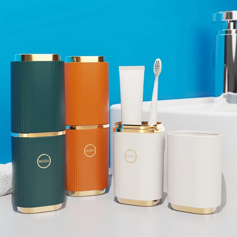 

1pc Home Travel Wash Mug, Mouthwash Cup, Tooth Bucket, Toothbrush, Toothpaste Storage Box, Toothbrush Case, Portable