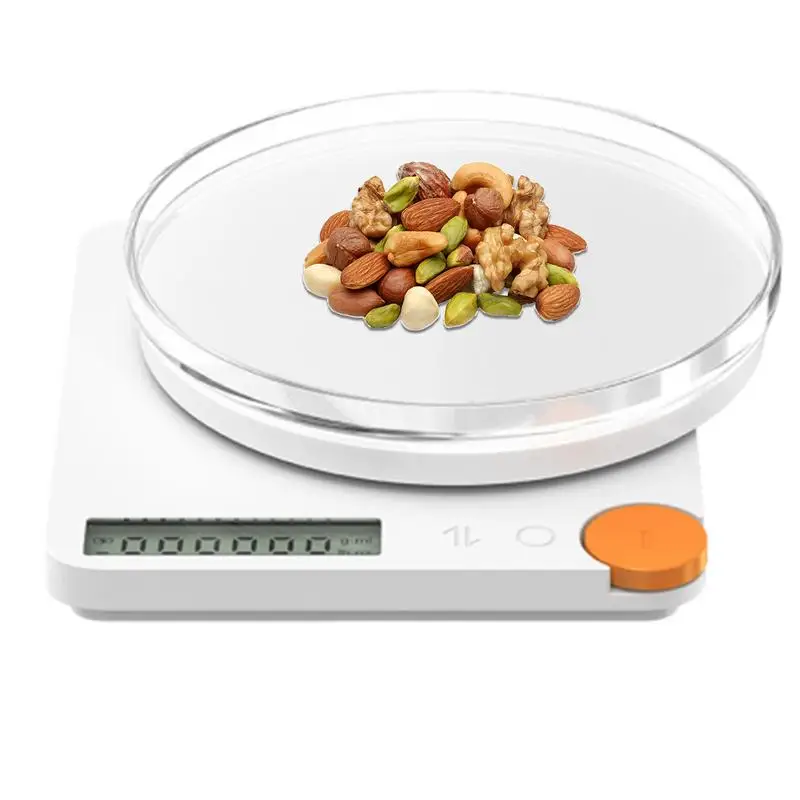 Food Kitchen Scale Switchable Digital Scale High Accuracy Cooking Scale Grams Kitchen Gadgets Electronic Food Weighter With Tray