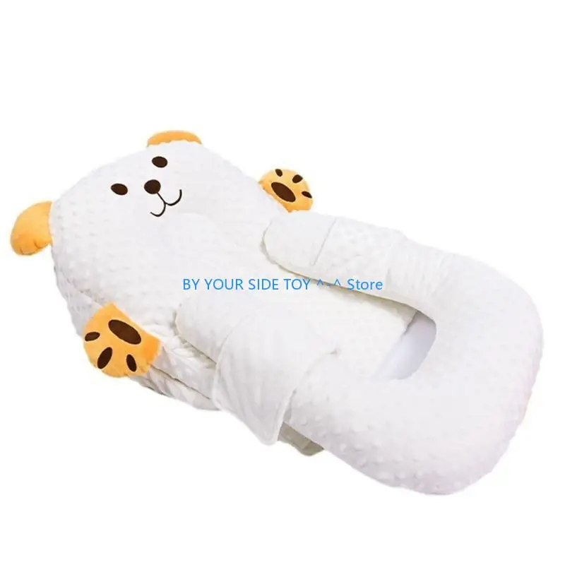 

Baby Lounger Snuggle Nest Bear Pattern Baby Support Pillow Baby Wеdgе Pillow Incline Pillow Anti-spit Nursing Pillow U6XE