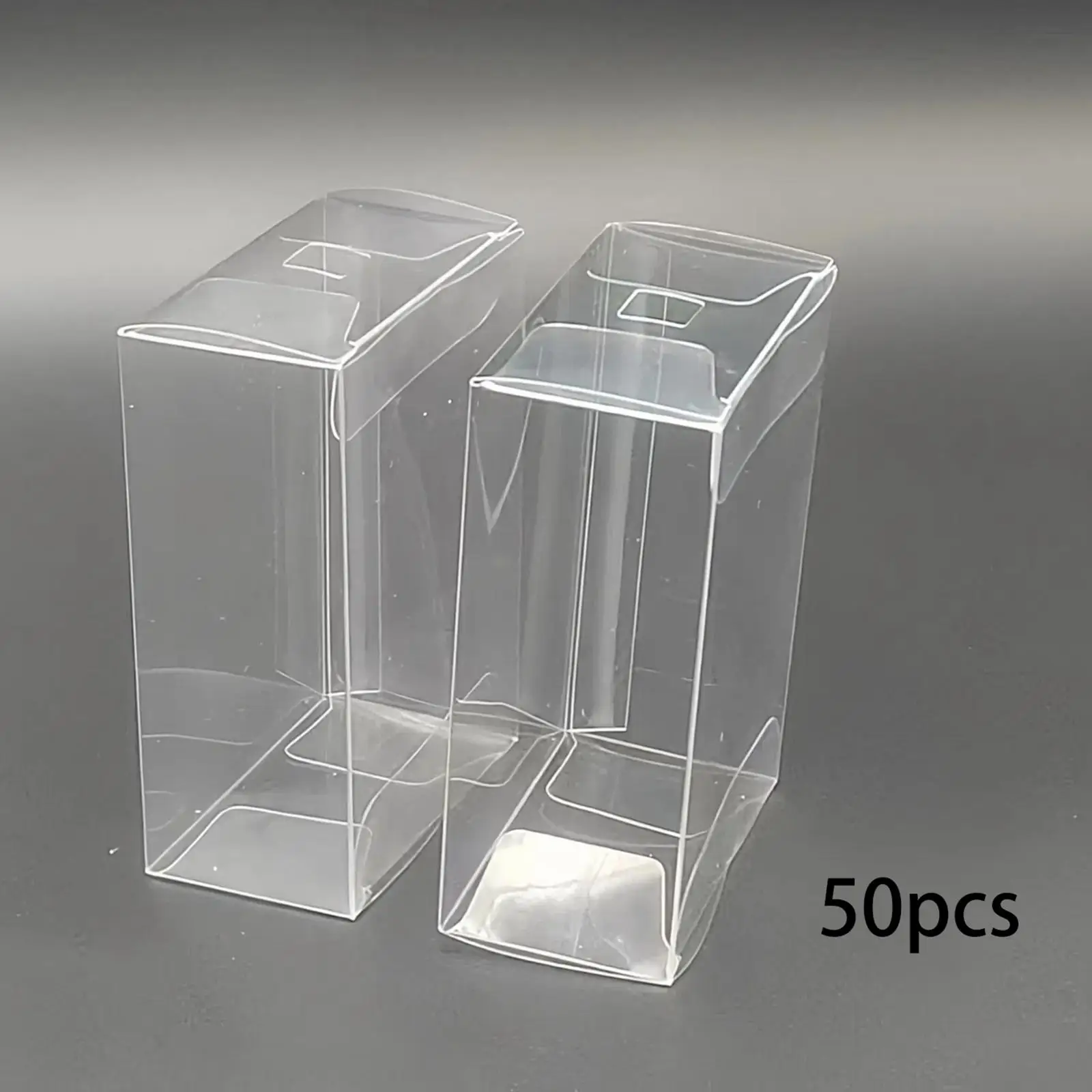 50 stuks 1/64 Model Auto Vitrine Duidelijke Opbergdoos Duurzaamheid Showcase Praktische Case voor Miniatuur Beeldjes