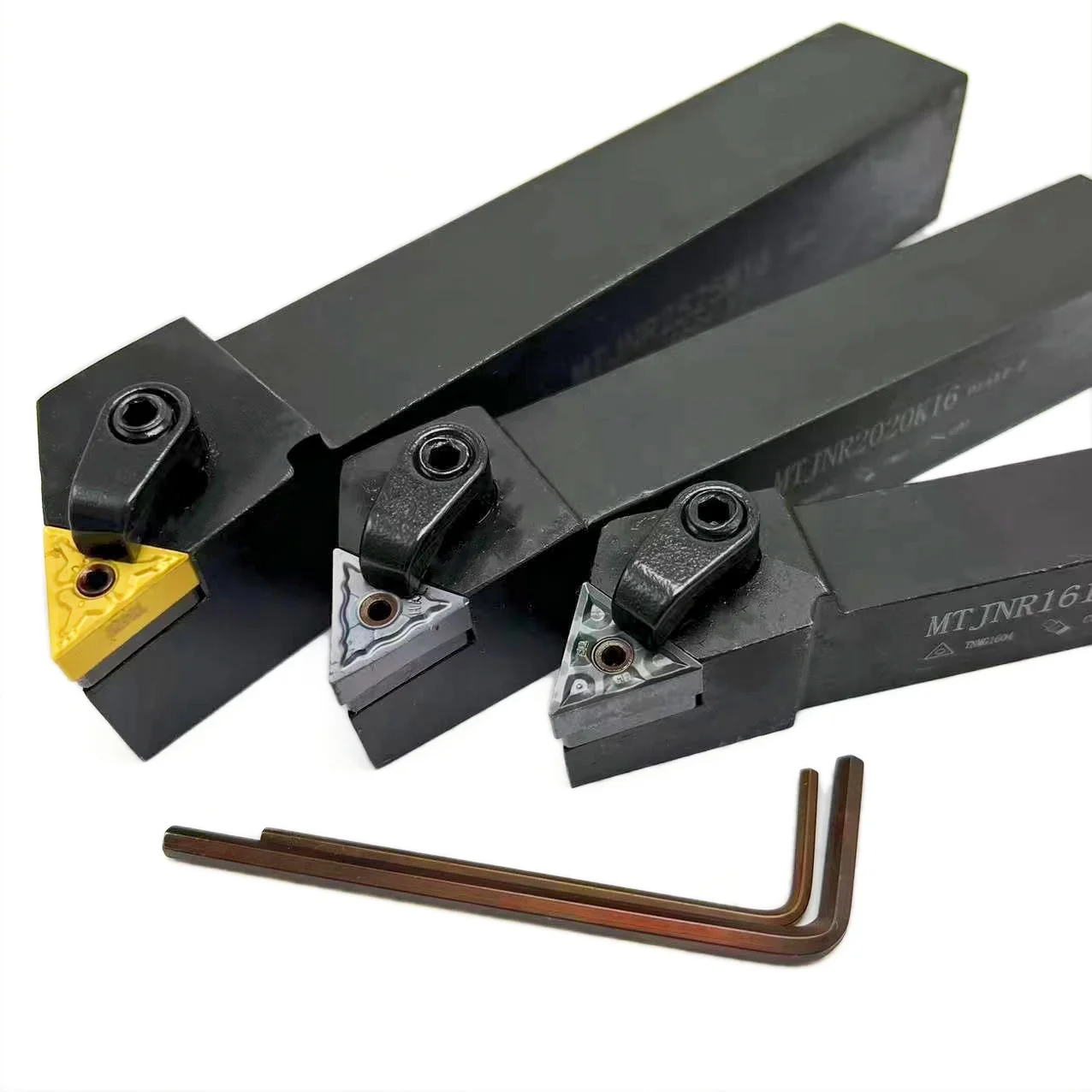 TNMG160404 portaherramientas CNC de alta calidad, portaherramientas de torneado de círculo exterior Triangular para MTJNR1616H16 MTJNR2020K16 MTJNR2525M16
