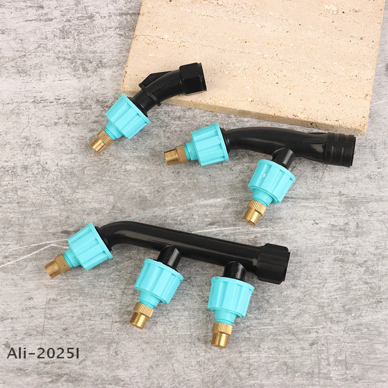 

1 шт. сельскохозяйственный садовый инструмент, электрический опрыскиватель, одинарная/двойная/трех насадка для полива и пыли, распылительный спринклер