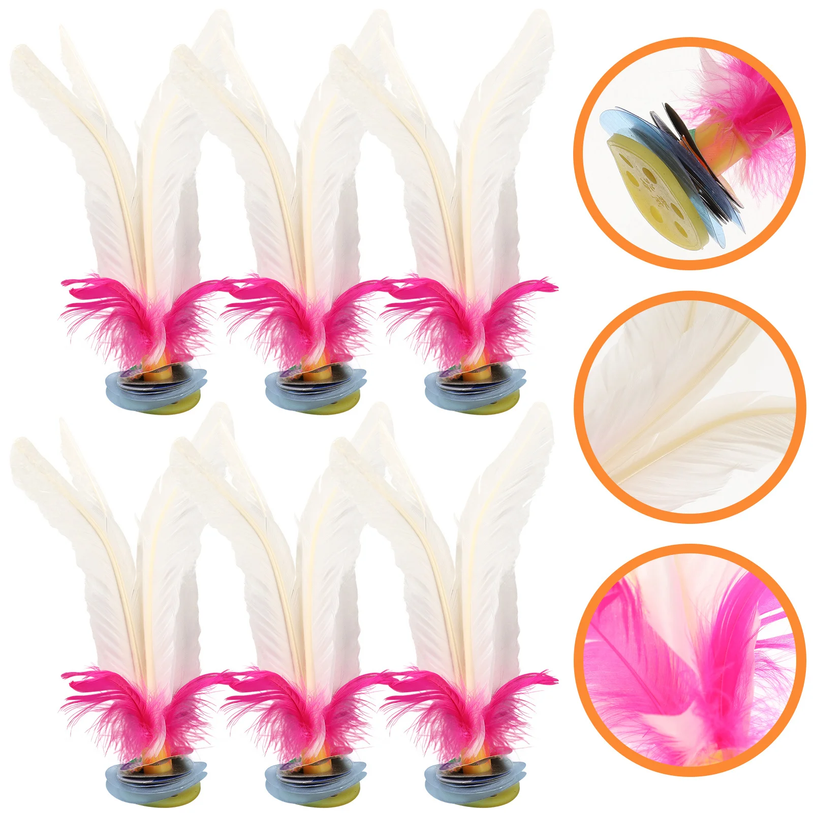 6 pièces enfants jouets de sport coup de pied volant pied blanc chinois volants coup de pied