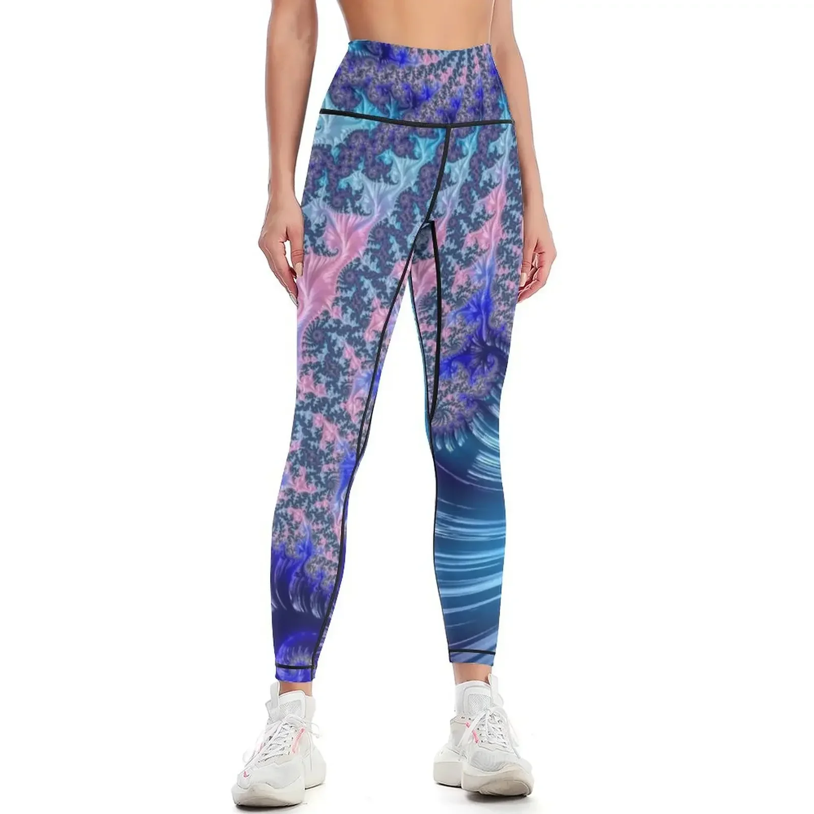 

Spiraling Fractal Leggings Sportswear woman gym gym's sportswear exercise clothing for fitness set gym Womens Leggings