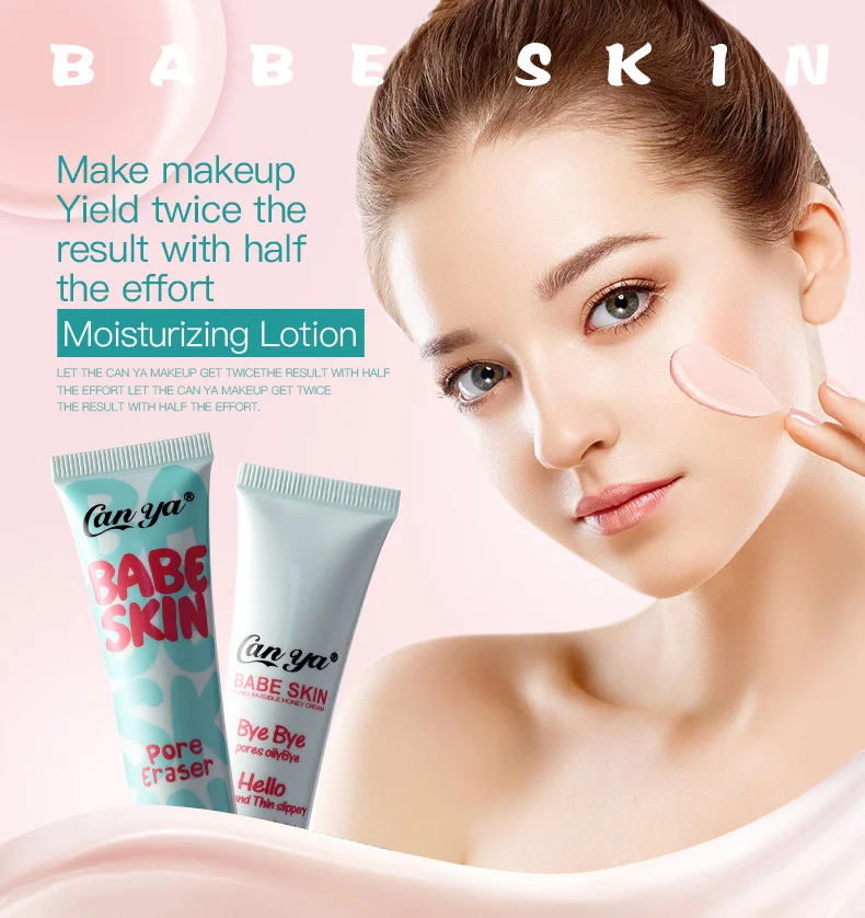 Canya, ластик для пор, жидкая детская кожа, основа, BB CC крем, макияж, отбеливающий, увлажняющий, органический цвет