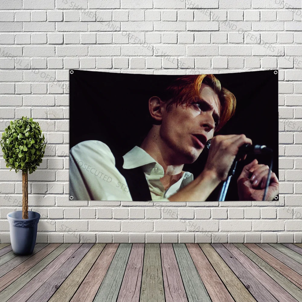 

B-Bowie-ES Singer Flag Large Size Shop Art Promotion Advertising Booth Flag Hanging Banners