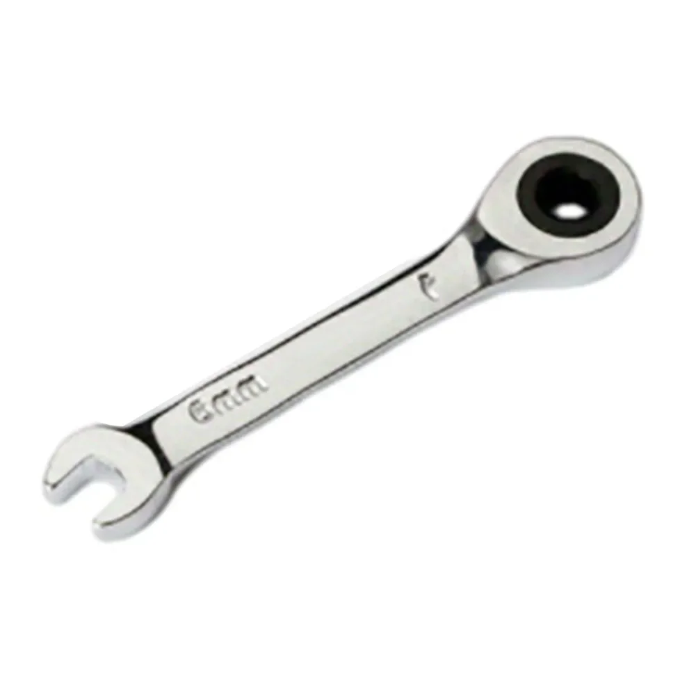 Ratchet Short Handle Spanner Wrench Spanner Alloy Steel Auto Repair Tool Precision Ratchet Ratchet Socket Narrow Spaces