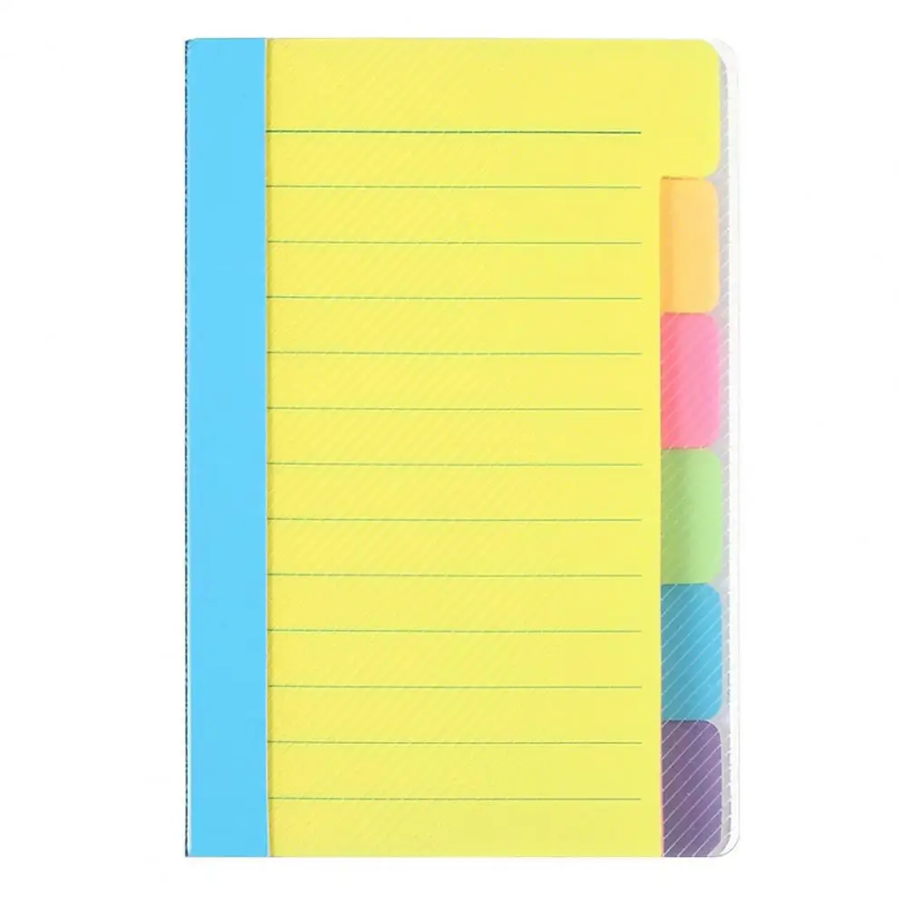 Ruled Notepad Sticky Notes Set Compact Index Tabbed Notepad Memo Pad for Home Office School