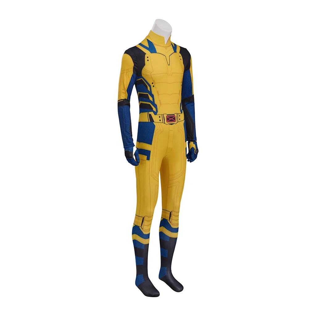 Logan James Cosplay Costume Wolve Yellow Jumpsuit Men's Superhero Battle Outfit Halloween Carnival Set view 3