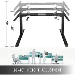 Vevor höhen verstellbarer Stehpult rahmen Workstation komfortabler Arbeitsplatz elektrischer Rahmen Doppel motor Stand Updesk