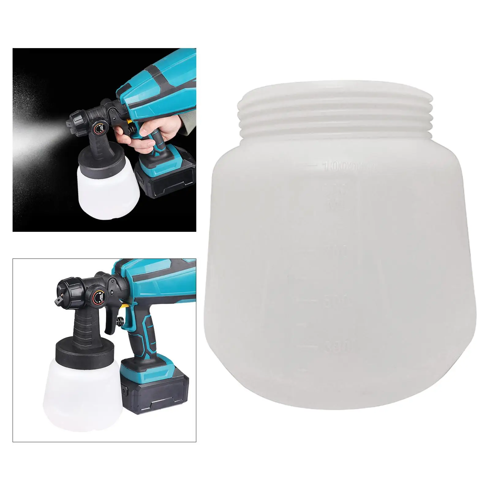 

Электрический спрей для краски белый простой в использовании запасные части 1000 мл аксессуар контейнер для хранения краски для гаражных дверей настенный ремонт дома