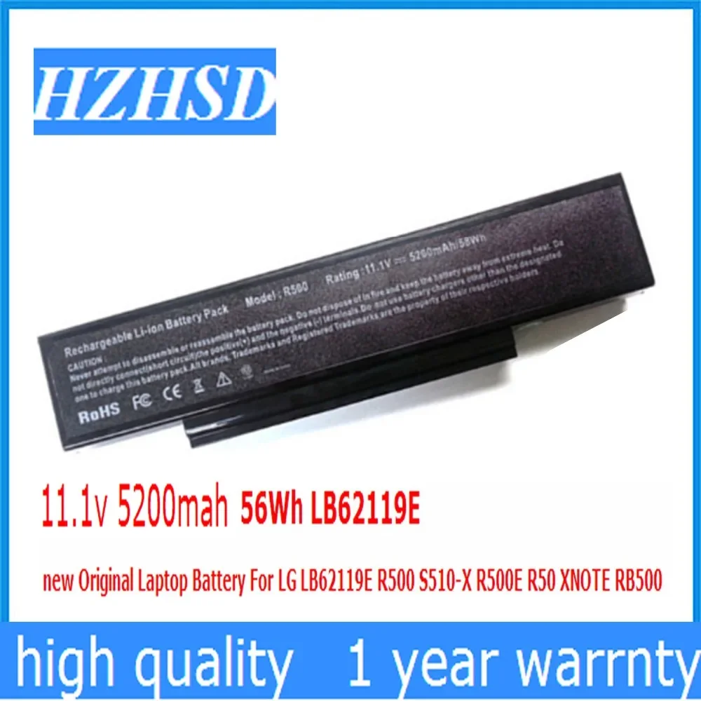 11.1V 5200mAh 58Wh LB62119E new Laptop Battery For LG LB62119E R500 S510-X R500E R50 XNOTE RB500