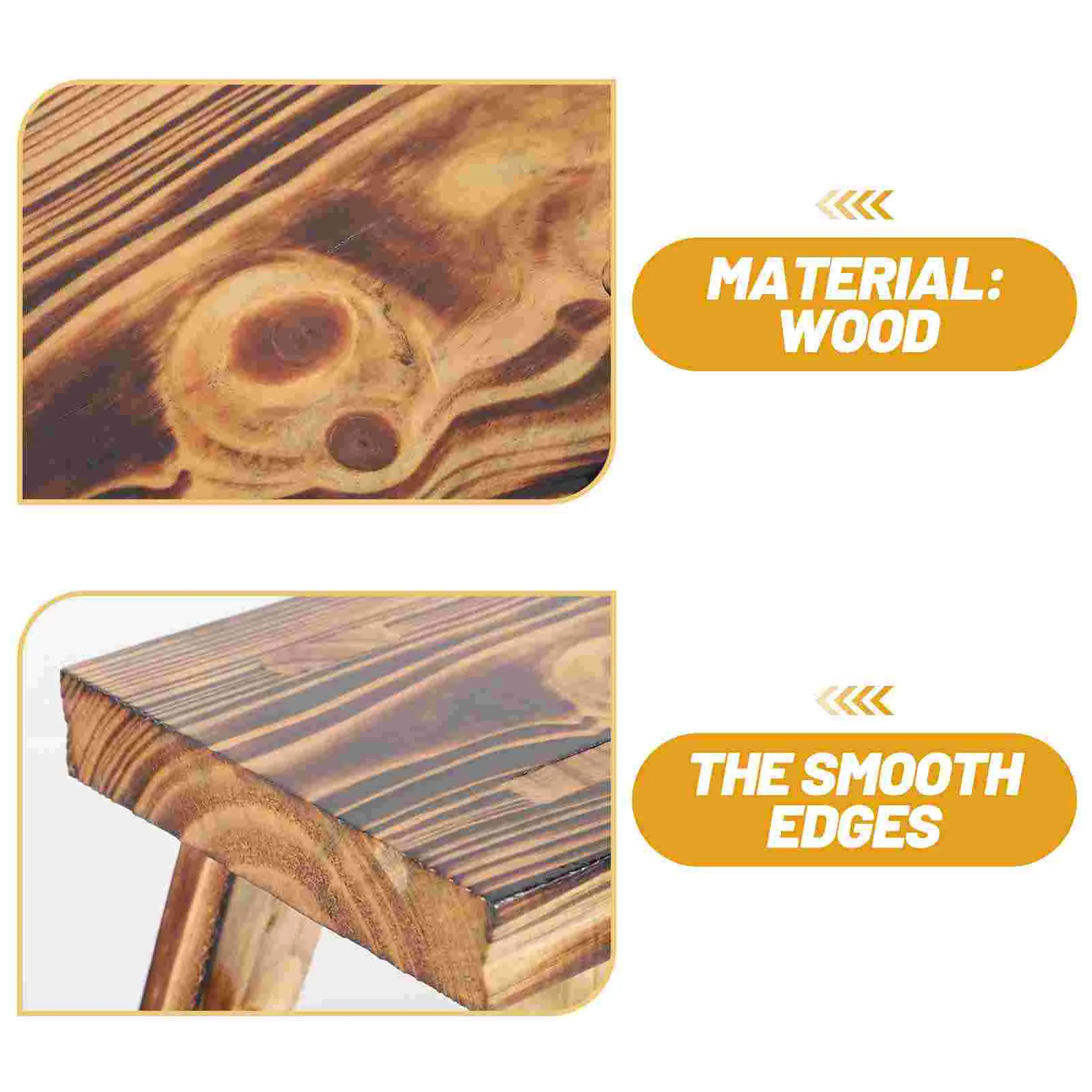 Solid Wood Stool Practical Multi-purpose Small Mini Wooden Foot Step for Adults