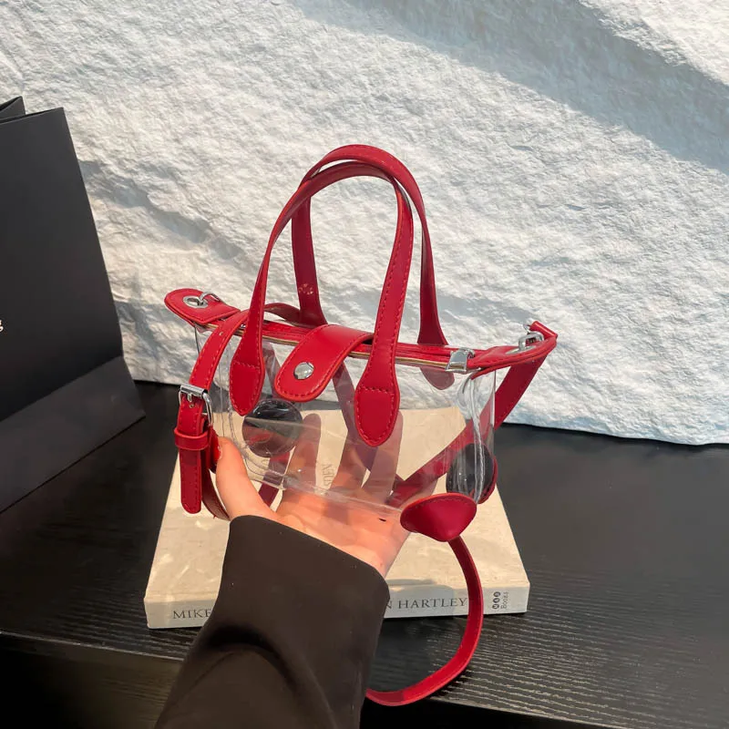 

2025 new jelly bag, transparent bag, women's bag, fashionable handbag, casual versatile shoulder crossbody bag
