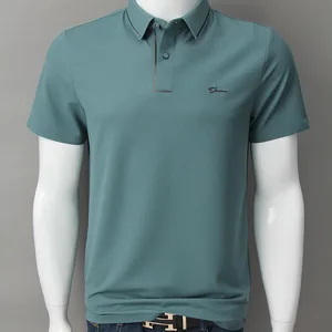 Bir elmas için polo gömlek erkekler için kısa kollu, gelişmiş, üst düzey, lüks marka yaz yeni Kore versiyonu tişörtlü, iğneli, modaya uygun, sıcak Erkek lüks tişörtün 6 büyük satışı-6 numara