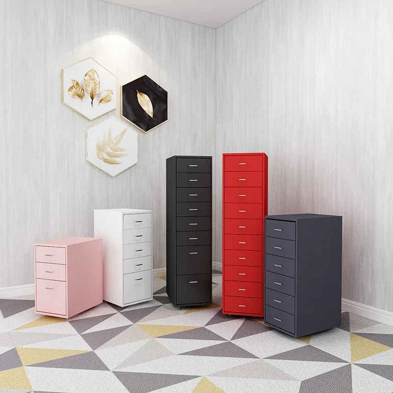 

Drawers, chest cabinets, multi-layer household storage under the table, movable narrow gap cabinets at the bedside