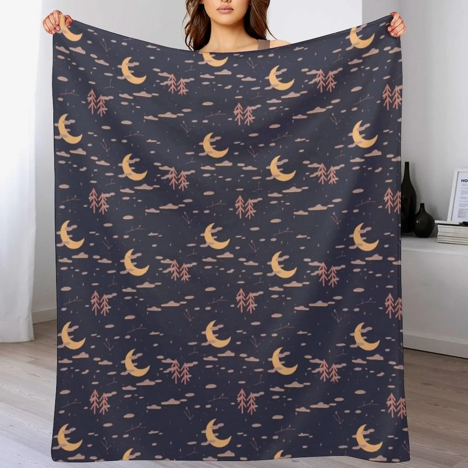 

Pinemallow Celestial Throw Blanket Soft Breathable Blanket for Night Sleeping