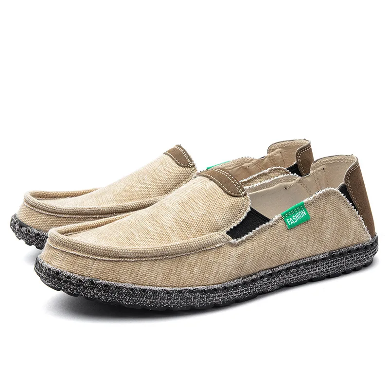 New Arrival Low Price Mens Breathable High Quality Casual Shoes Jeans Canvas Casual Shoes Slip On Men Fashion Flats Loafer