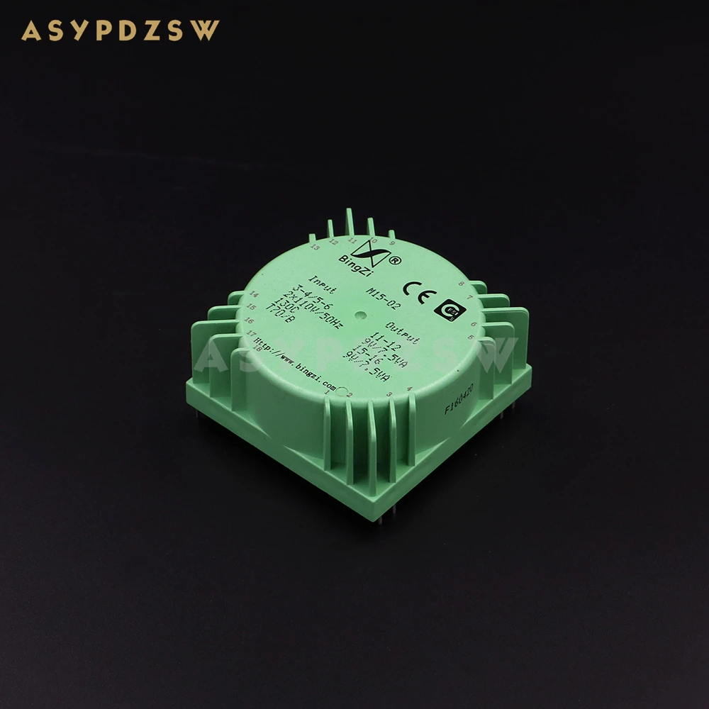 15VA Green Square 15W Sealed toroidal transformers M15-02 Output voltage AC dual 9V(2*9V)