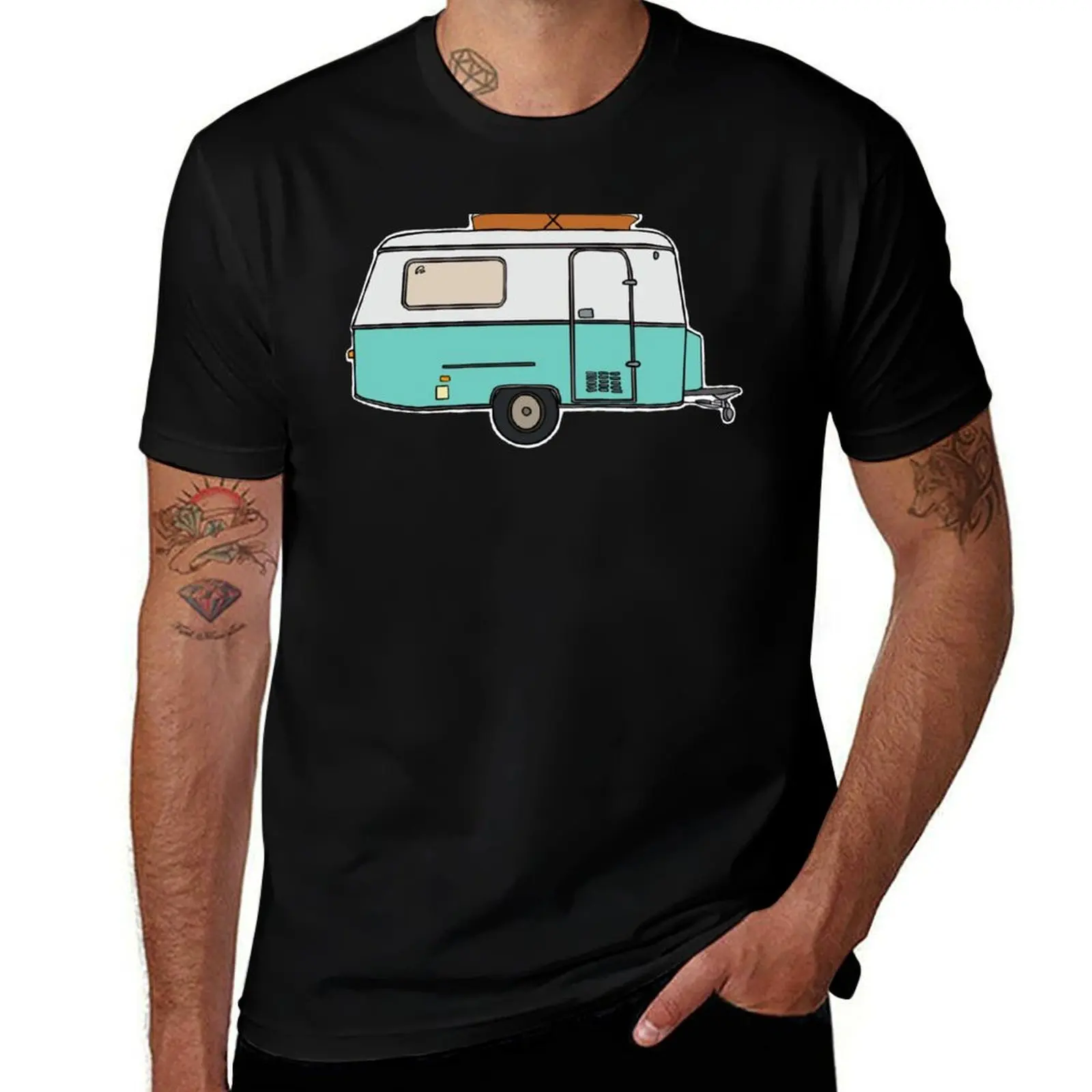 

Caravan T-Shirt blue archive summer clothes aesthetic clothes customizeds mens graphic t-shirts hip hop