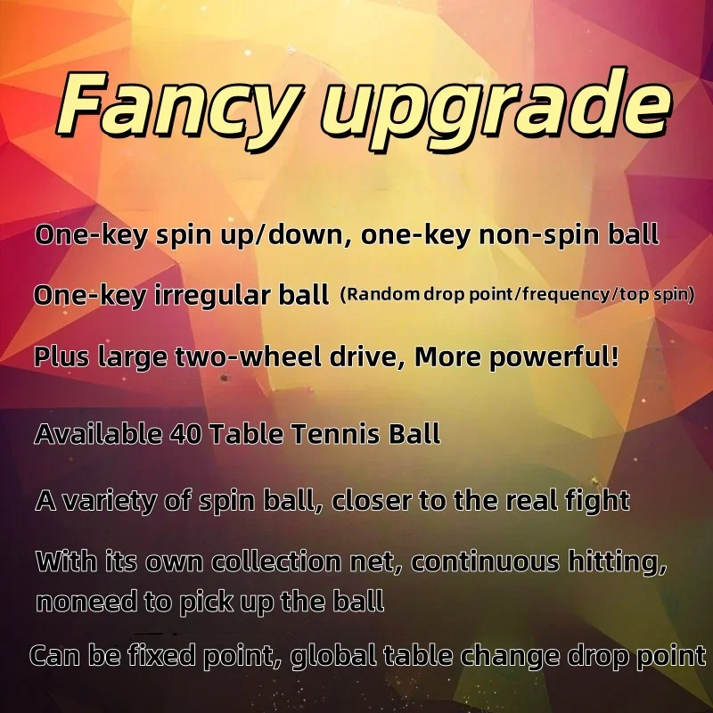 آلة خدمة أوتوماتيكية لتنس الطاولة برأس مزدوج آلة كرة تنس الطاولة سهلة التجميع متعددة الوظائف متعددة الدوران #4