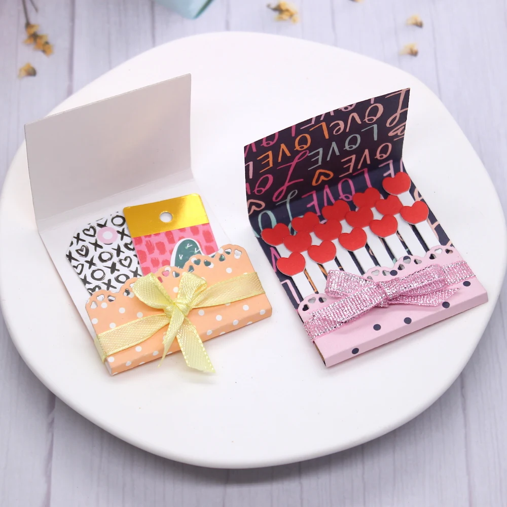 YPP craft Valentine Matchbooks Metal Cutting Dies Stencils for DIY Scrapbooking Decorative Embossing DIY Paper Cards